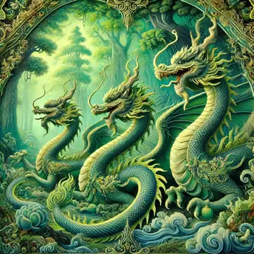 dragones verdes