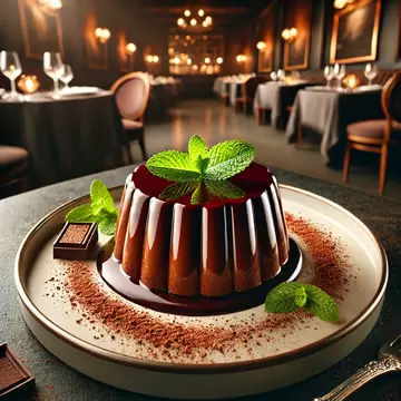 flan de chocolate