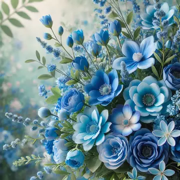 flores azules