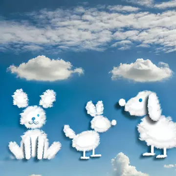 nubes en forma de animales