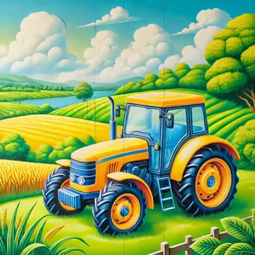 tractor amarillo