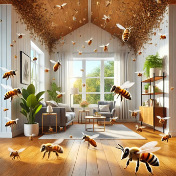 abejas en casa