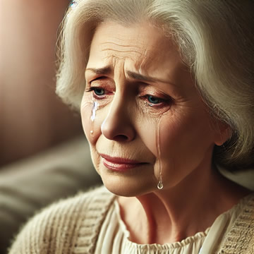 abuela llorando