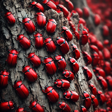 escarabajos rojos