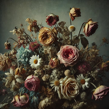 flores marchitas