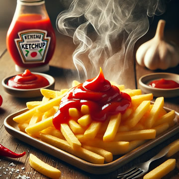 ketchup en la comida