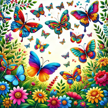 mariposas de colores