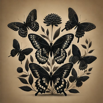 mariposas negras