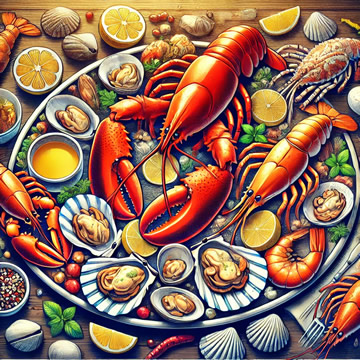 mariscos cocidos