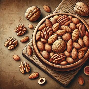 nueces y almendras