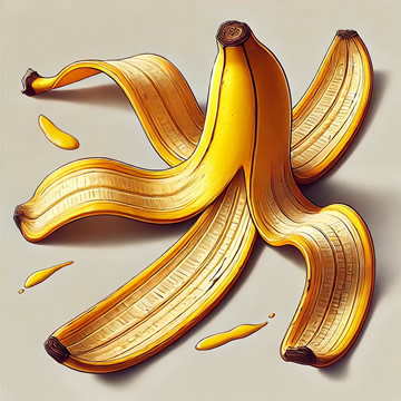 cáscara de plátano