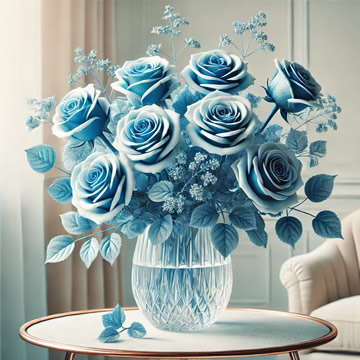 rosas azules