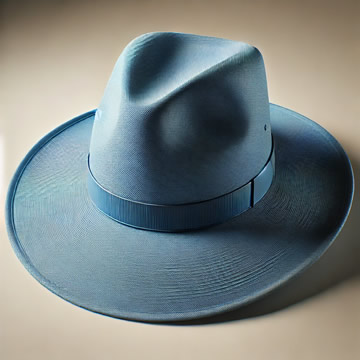 sombrero azul