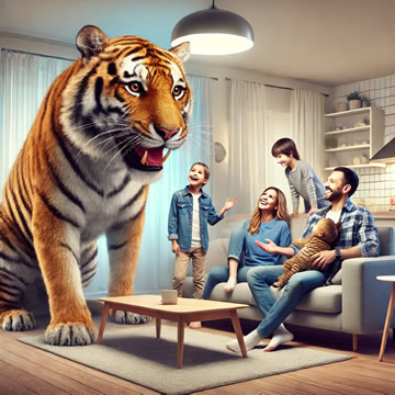 tigre de mascota