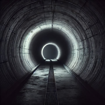 túnel oscuro