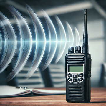 walkie-talkie que suena muy fuerte